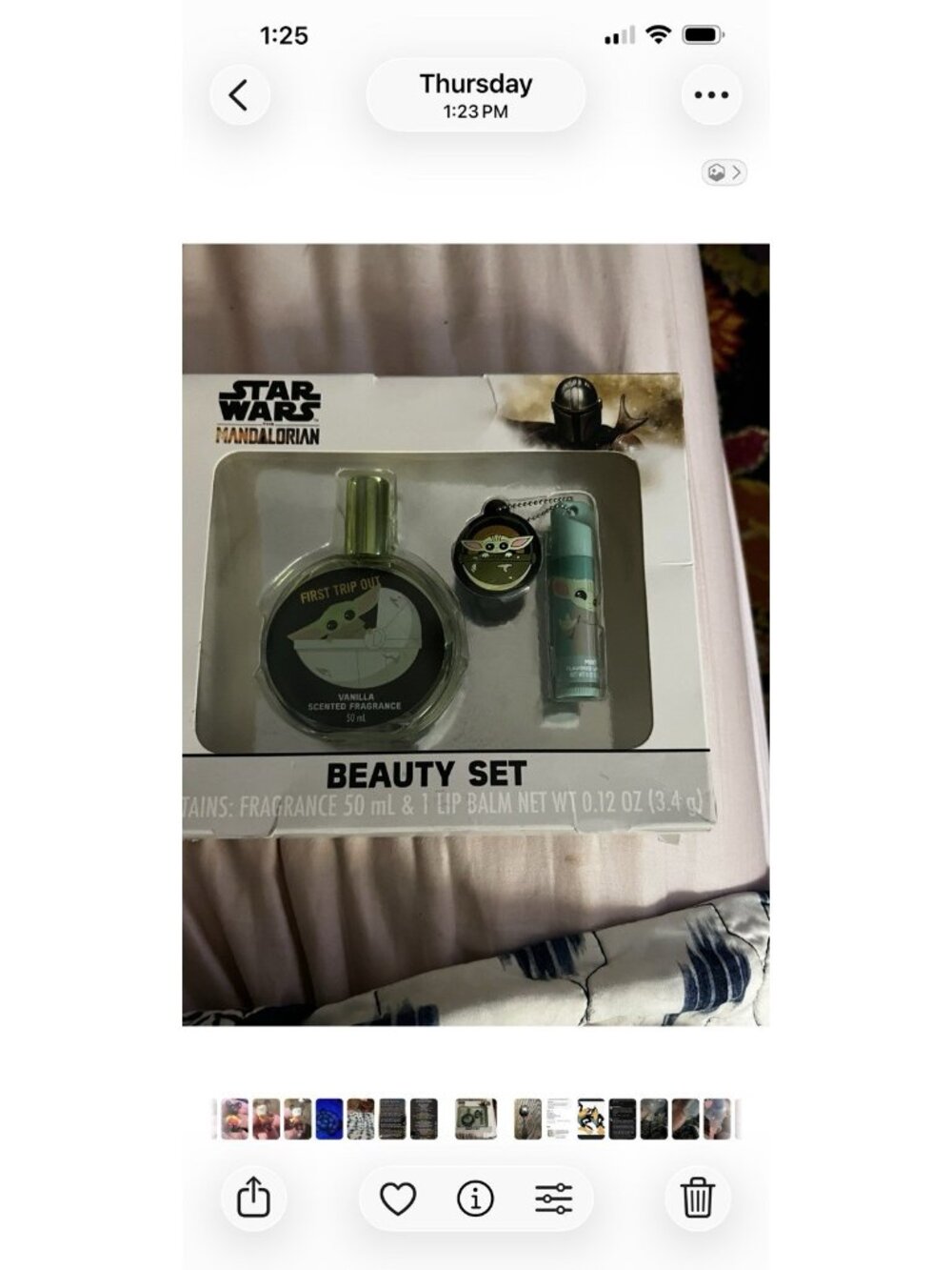 Disney Star Wars The Mandalorian Baby Yoda Grogu Beauty Set Perfume Lip Balm 